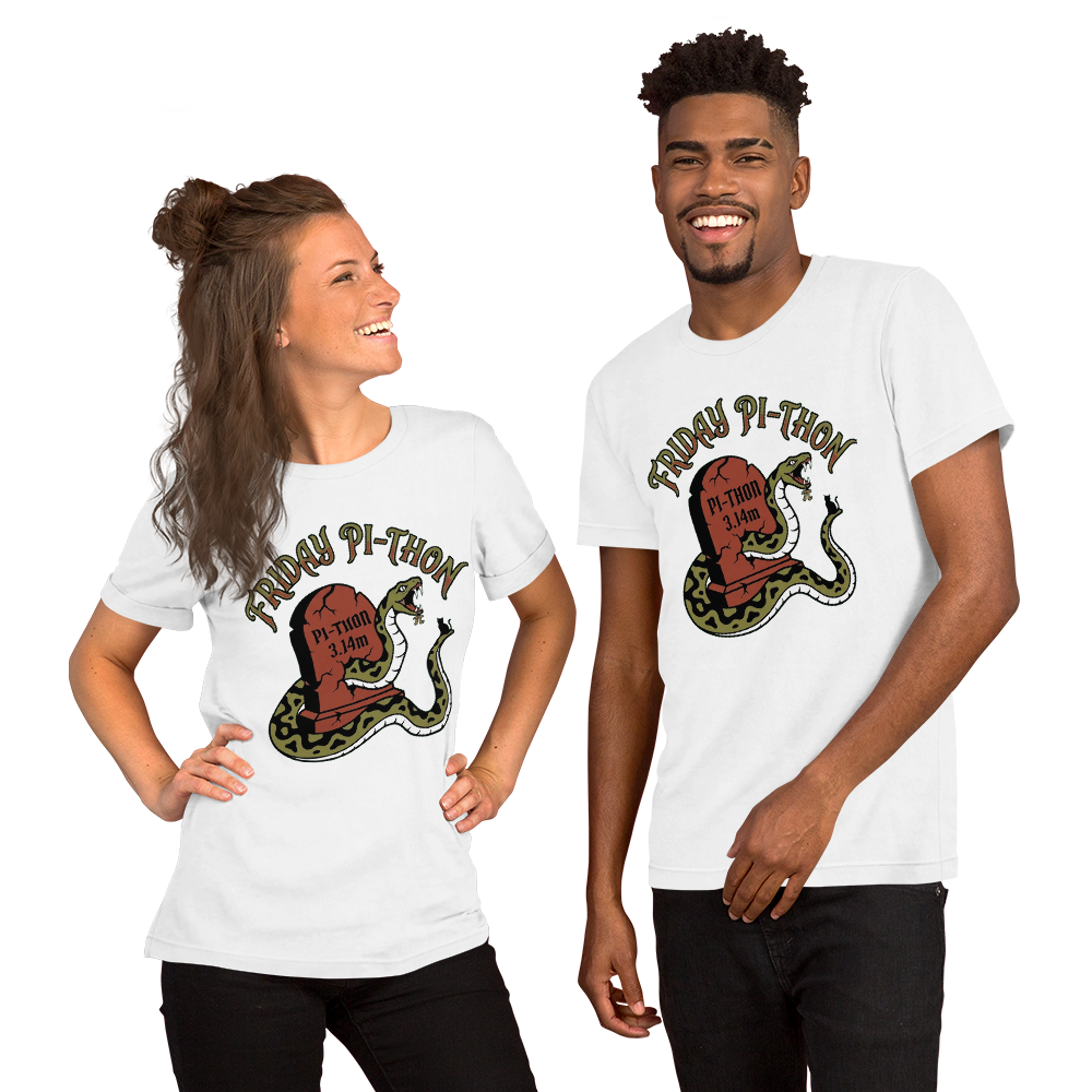 Friday Pi-thon Tee - White - Front